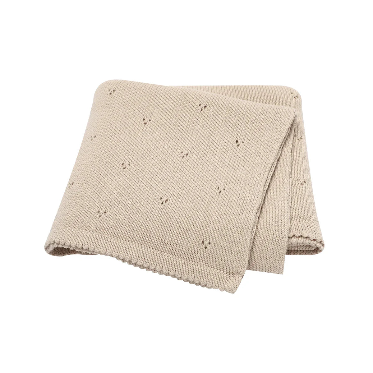 5 Piece Set Cozy Cotton Knitted Baby Blanket