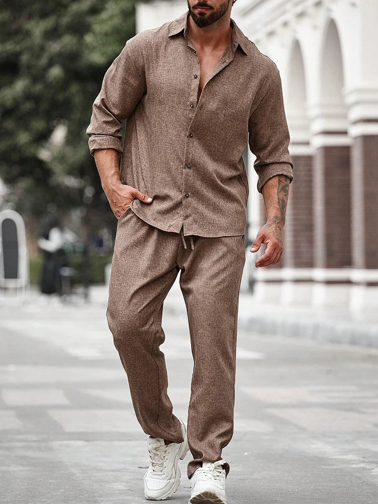 Variant image for Ezro - Two-Piece Casual Suit for Men & Women - Soft Breathable Fabric-8