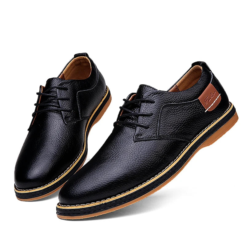Men's Leather Dress Shoes | Classic Brogue Style