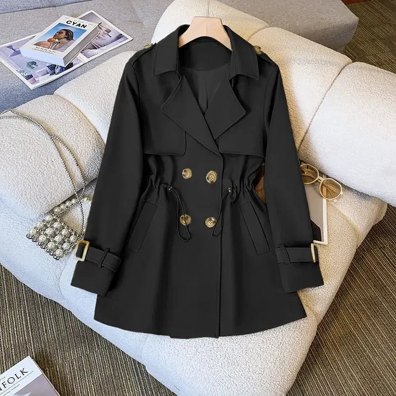  Rosina - Mid Length Trench Coat for women-1