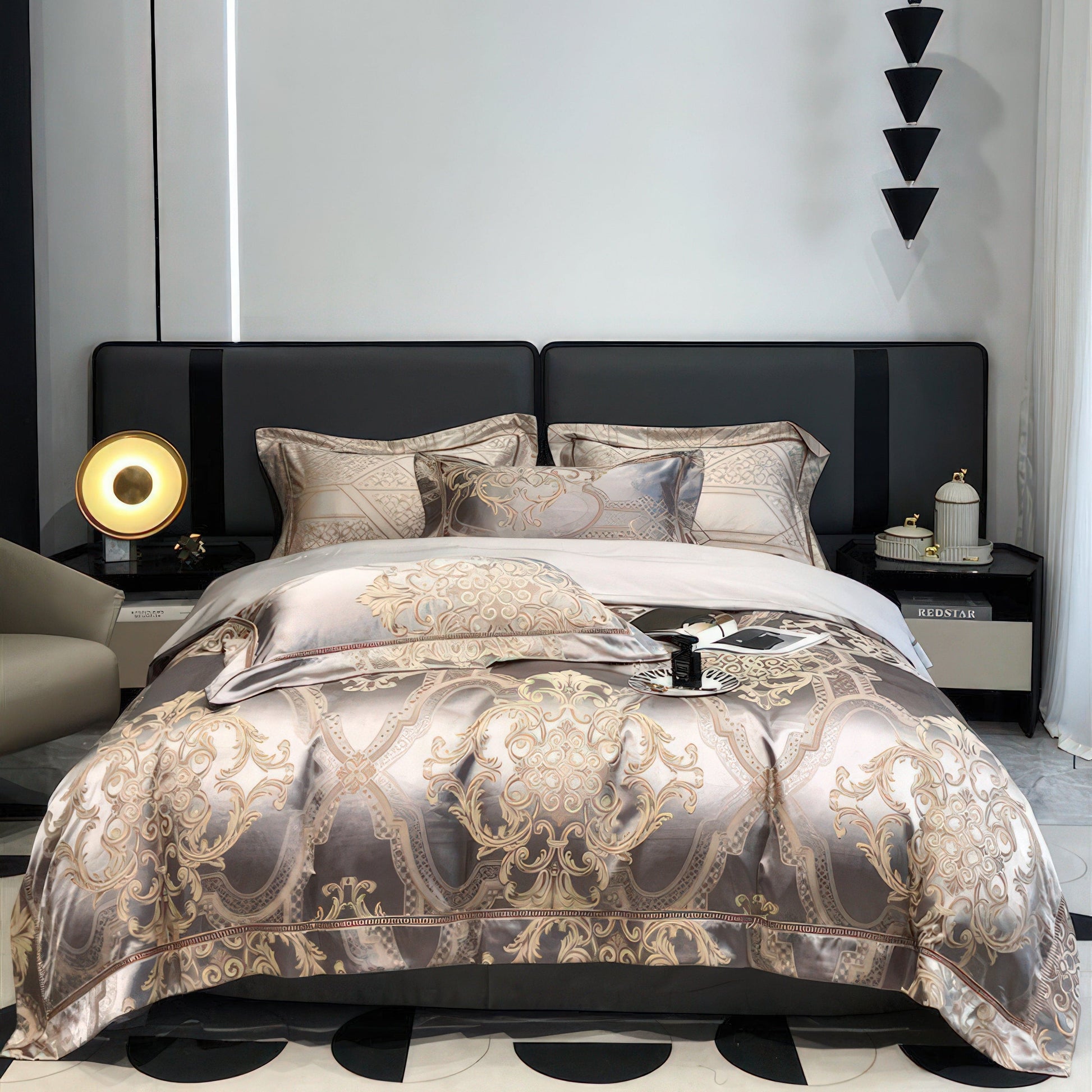 Variant image for Luxurious 1000 Thread Count Egyptian Cotton Bedding Set with Duvet Covers-1