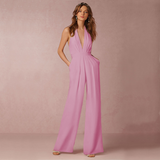 Luna – Chic Wide‑Leg Women's Jumpsuit