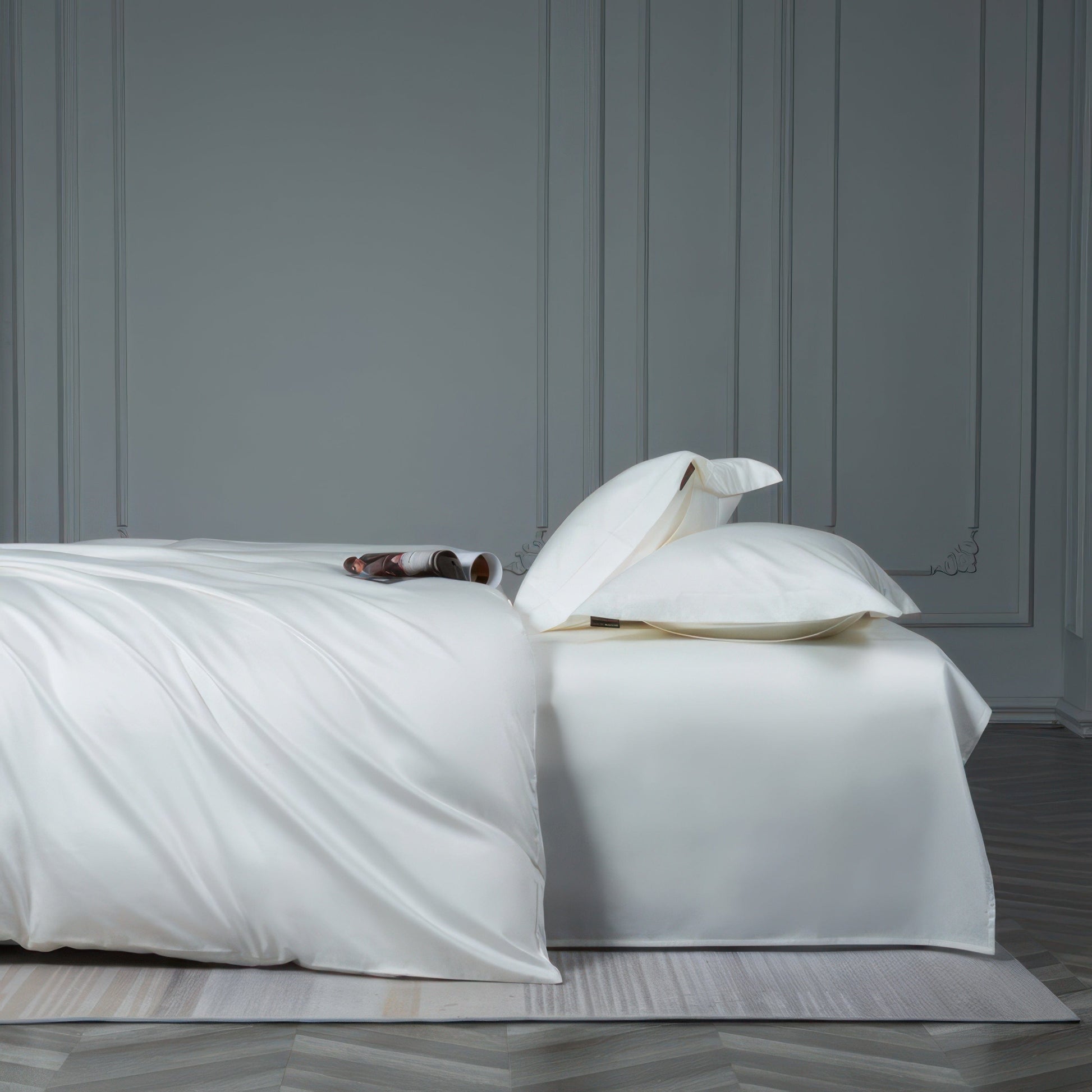 Luxe Minimalist Bedding Set - 100% Egyptian Cotton Duvet Covers, 1000 Thread Count-5