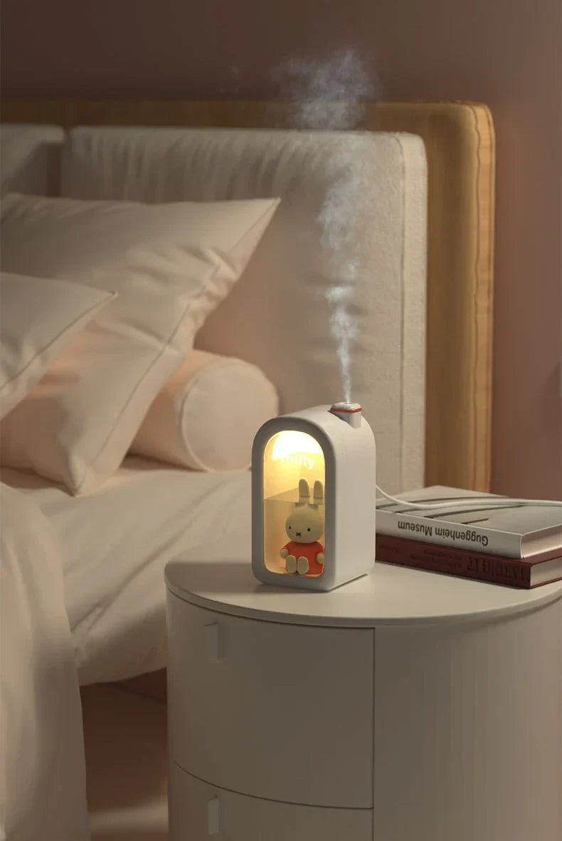 MiffyMist – Cute & Compact USB Humidifier with Night Light for Bedroom & Home