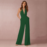Luna – Chic Wide‑Leg Women's Jumpsuit