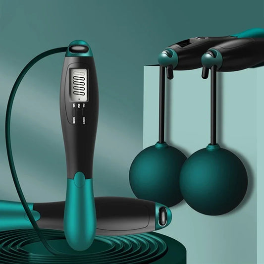 VibeFit – Cordless Jump Rope with Weighted Ball & Digital Counter