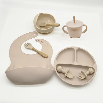 8 Piece Baby Silicone Feeding Set