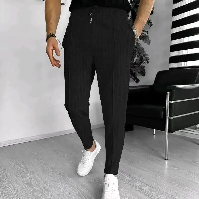 Textured Slim Tapered Men's Jogger Pants