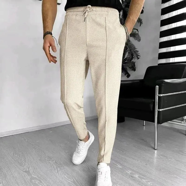 Textured Slim Tapered Men's Jogger Pants