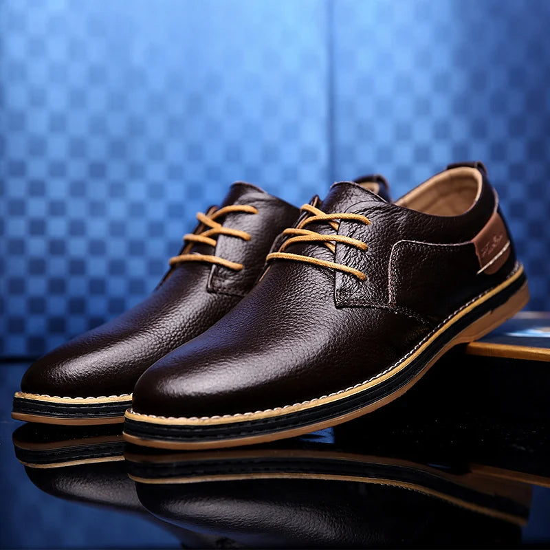 Men's Leather Dress Shoes | Classic Brogue Style