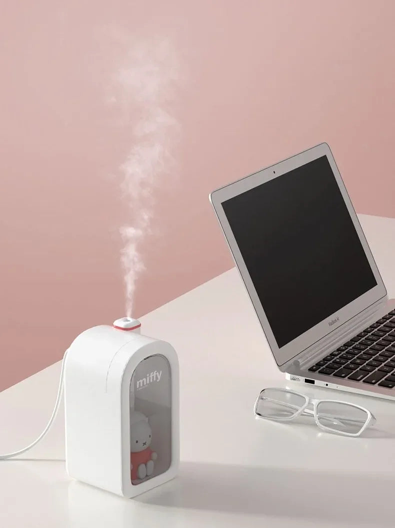 MiffyMist – Cute & Compact USB Humidifier with Night Light for Bedroom & Home