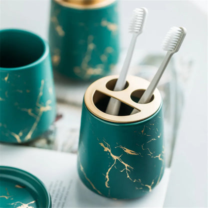 Nordica – Marble Bathroom Accessory Set with Minimalist Design