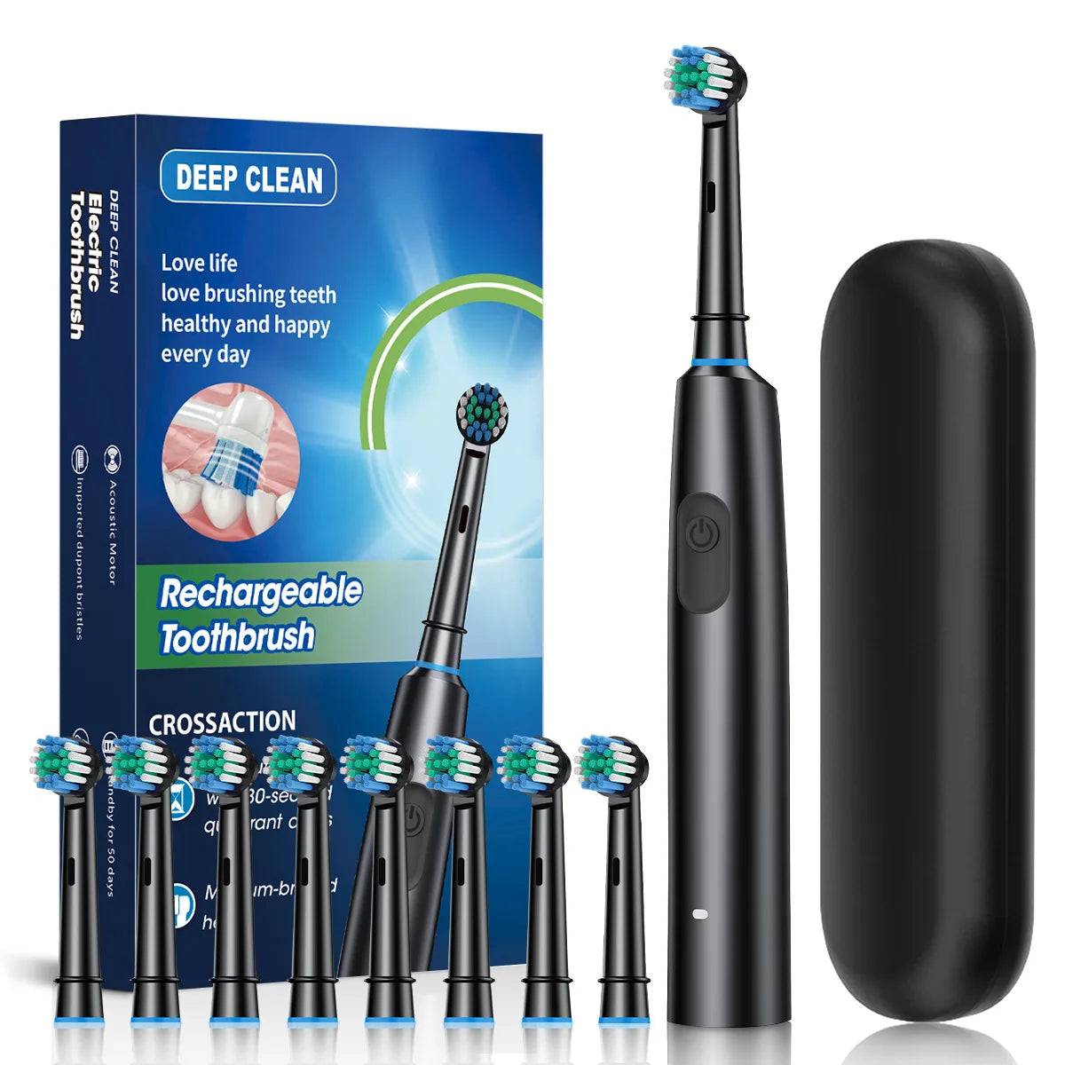 Variant image for Rechargeable Electric Toothbrush - 5 Modes, Smart Timer & 8 Brush Heads-3
