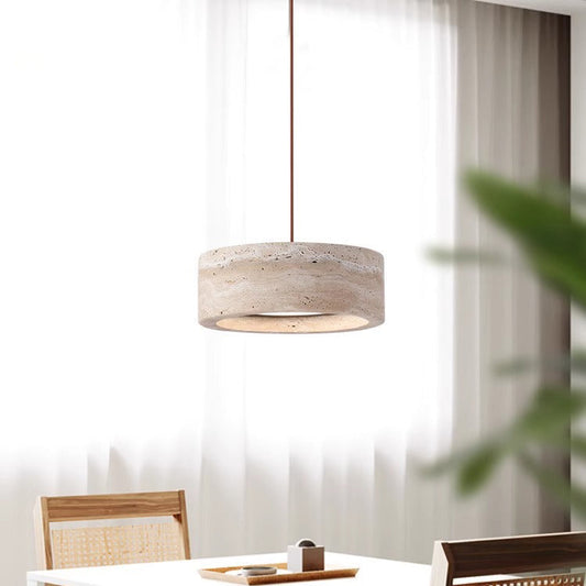 StoneGlow - Modern LED Pendant Light with Stone Design