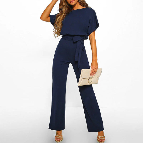 Elegant ladies jumpsuit with narrow waist - Bertha 1
