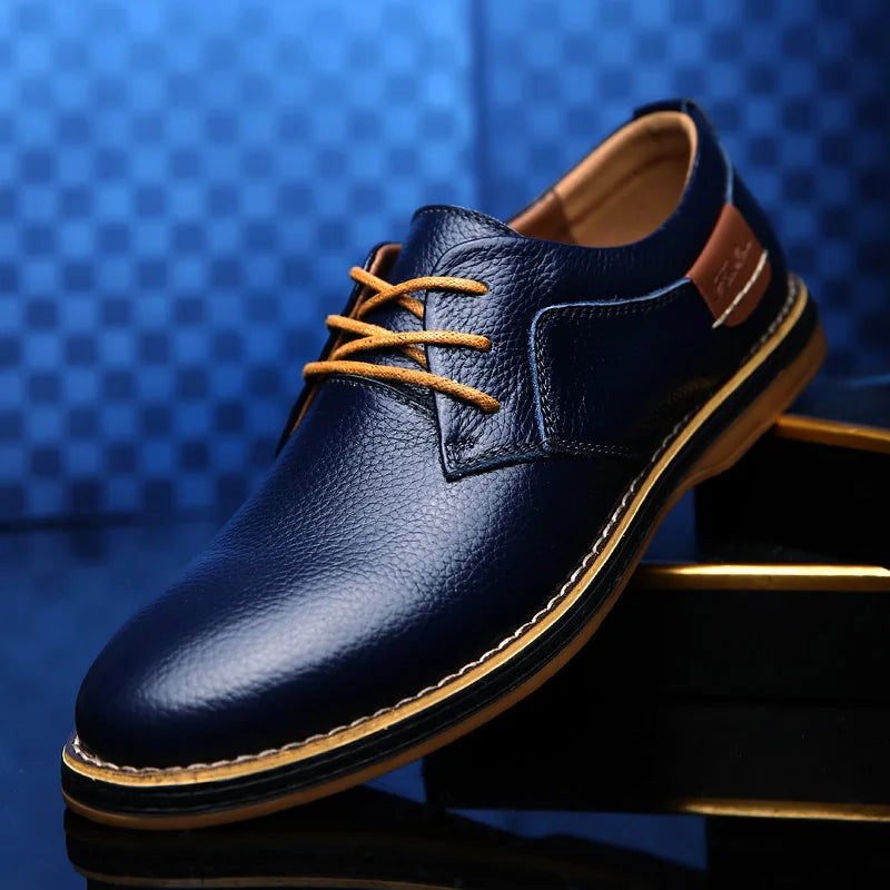 Men's Leather Dress Shoes | Classic Brogue Style