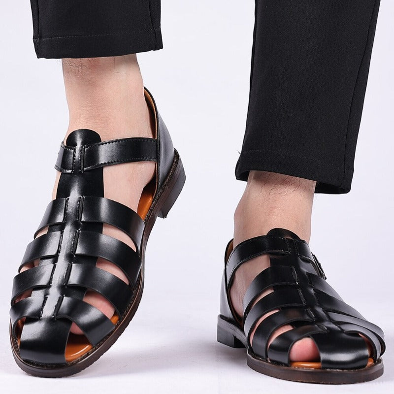 Modern Men's Leather Sandals - Stylish & Comfortable for Everyday Wear-2