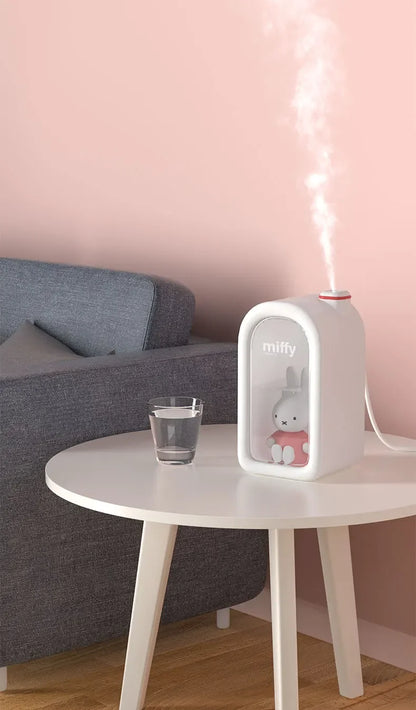 MiffyMist – Cute & Compact USB Humidifier with Night Light for Bedroom & Home