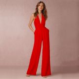 Luna – Chic Wide‑Leg Women's Jumpsuit