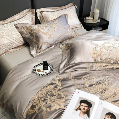 Luxurious 1000 Thread Count Egyptian Cotton Bedding Set with Duvet Covers-4