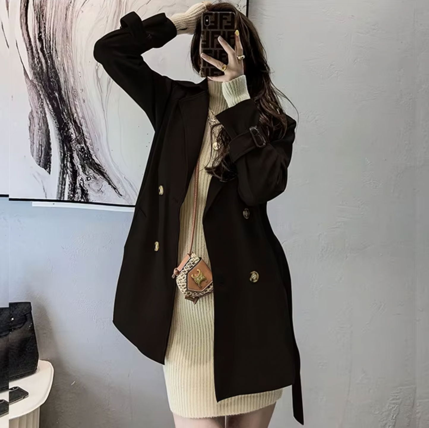 Rosella - Stylish Mid-Length Trench Coat for Women