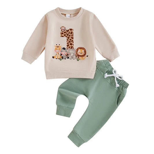 LULU & LEO - First Birthday Baby Boy Outfit Set