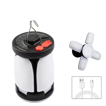 LumaGlow – Solar-Powered LED Lantern with 6 Light Modes & 4500mAh Power Bank