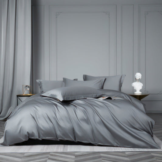 Variant image for Luxe Grey Bedding Set - 100% Egyptian Cotton, 1000 Thread Count Duvet Covers-1