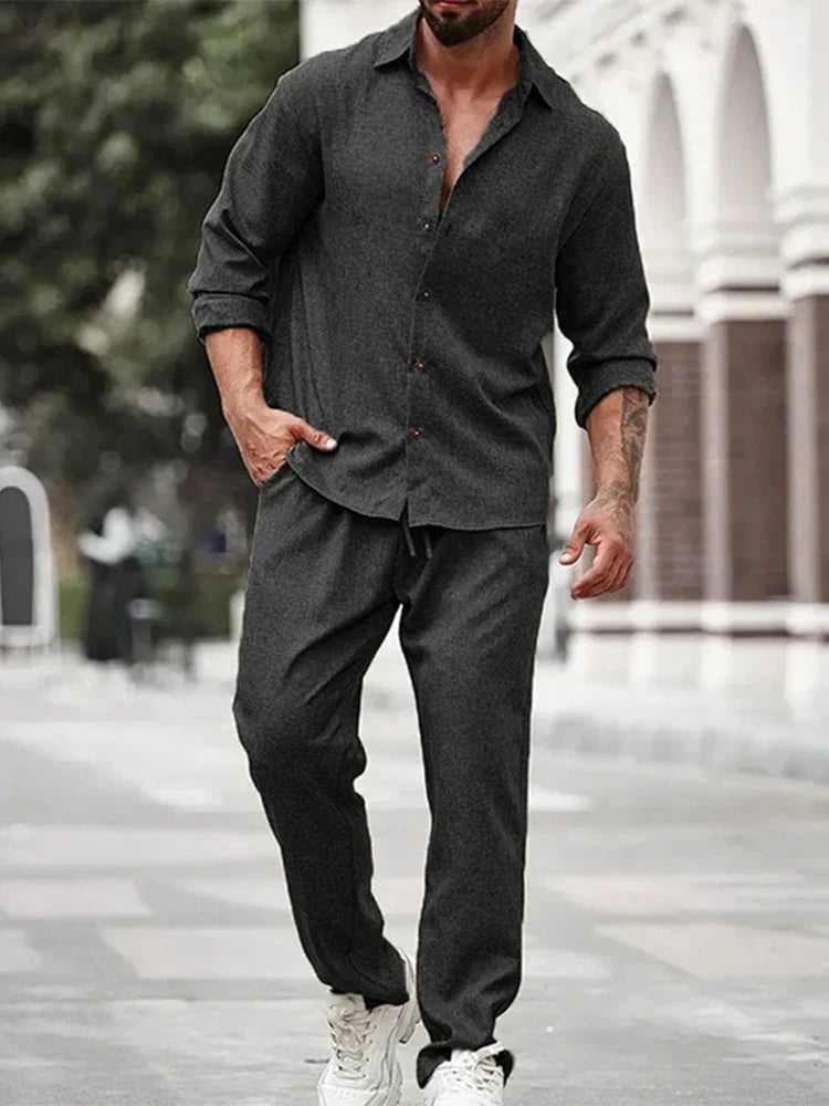 Variant image for Ezro - Two-Piece Casual Suit for Men & Women - Soft Breathable Fabric-1
