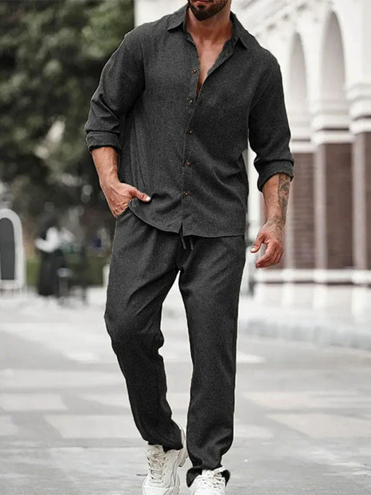 Variant image for Ezro - Two-Piece Casual Suit for Men & Women - Soft Breathable Fabric-1
