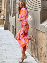 Women's Summer Wrap Dress with Collar