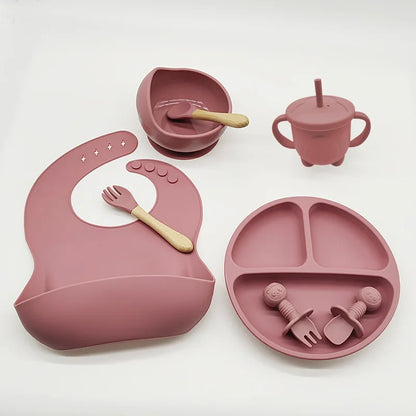 8 Piece Baby Silicone Feeding Set