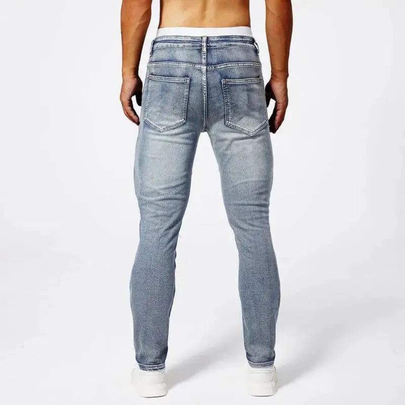 Rocco - Men's Slim Fit Moto Jeans