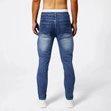 Rocco - Men's Slim Fit Moto Jeans