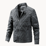Dario – Men’s Quilted Jacket with Diamond Stitch Design