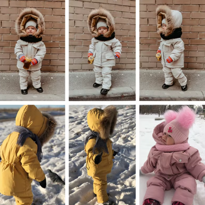 Lalora Winter Snuggle Set - Cozy Down Baby Jacket & Snowsuit