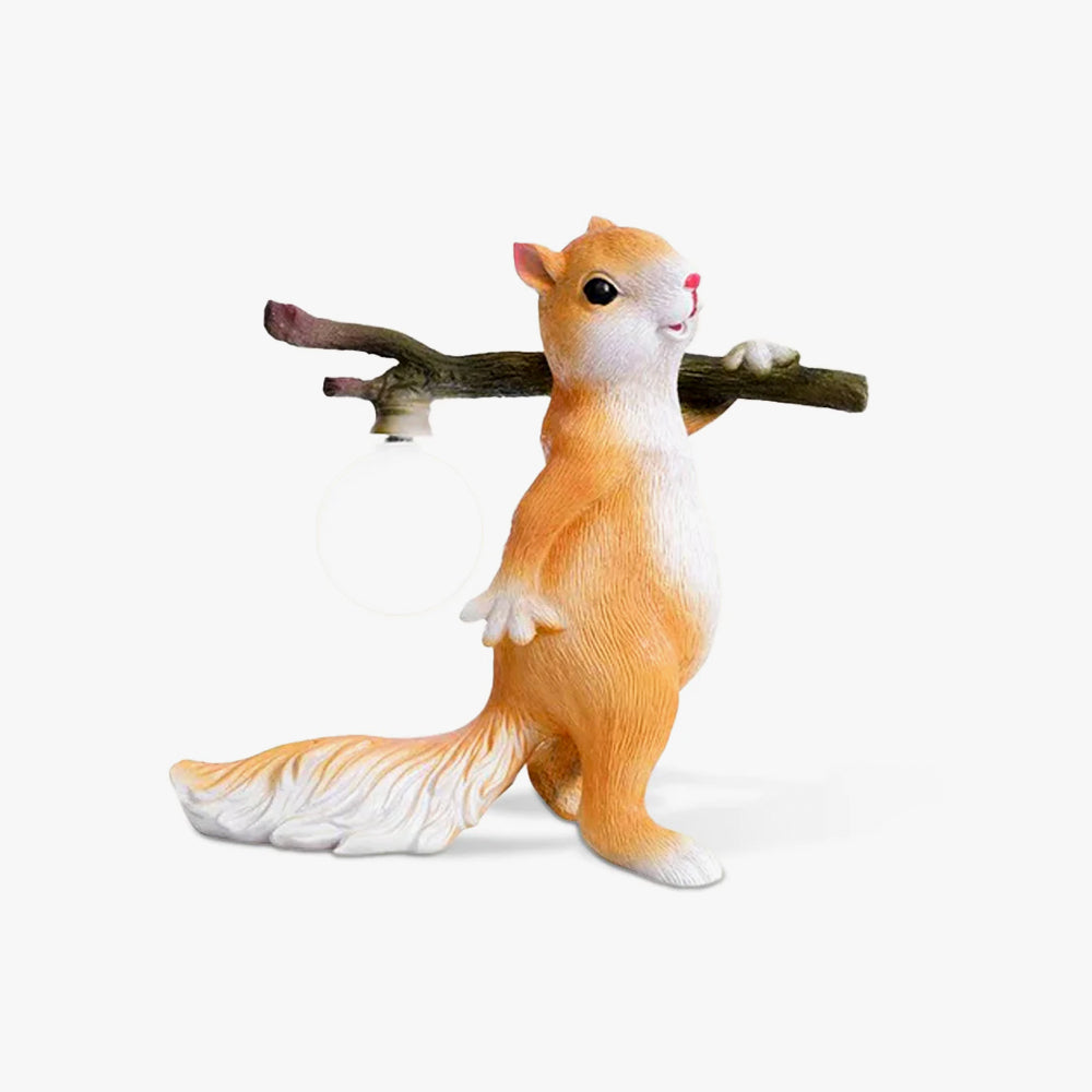 Charming Squirrel Table Lamp - Whimsical Design for Bedroom & Living Room-4