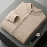 Elvero – Wool Blend Men's Zipped Cardigan