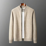 Elvero – Wool Blend Men's Zipped Cardigan
