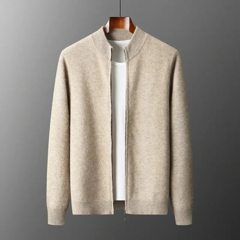 Elvero – Wool Blend Men's Zipped Cardigan
