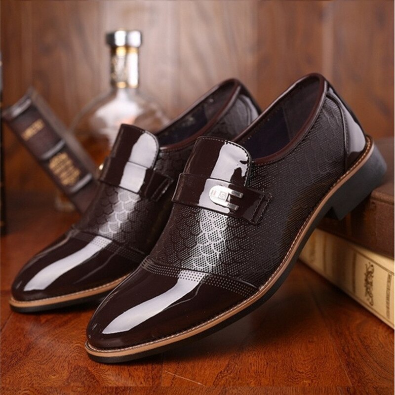 Stylish shiny men's shoes - Hudson 1