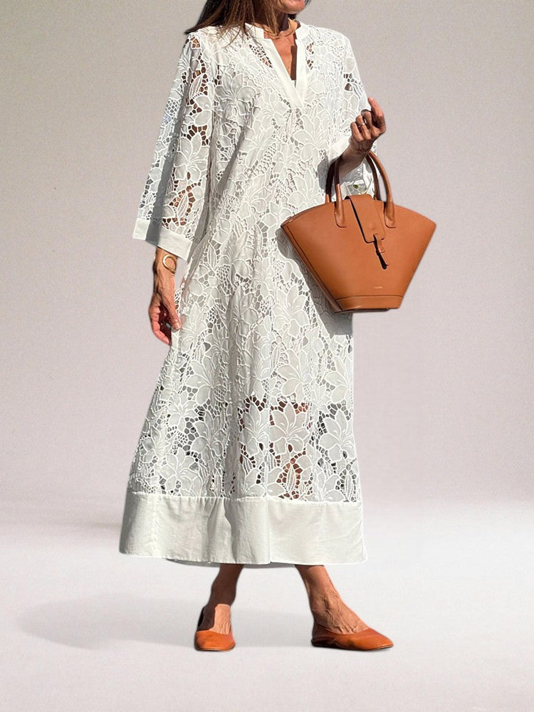 Susanne | Luxurious long lace dress 1