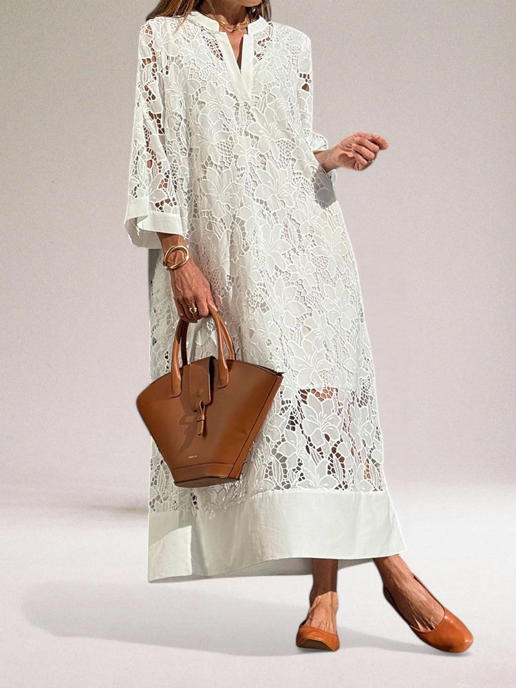 Susanne | Luxurious long lace dress 2