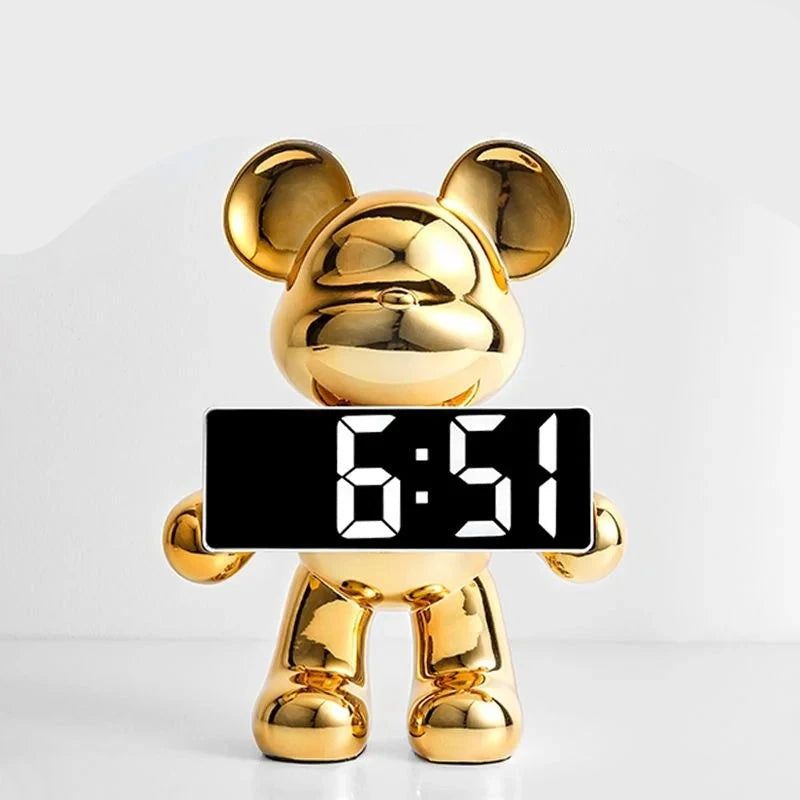 Variant image for Urbanglow - Digital Alarm Clock with Unique Teddy Bear Design & Clear Display-2