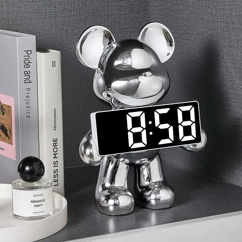 Urbanglow - Digital Alarm Clock with Unique Teddy Bear Design & Clear Display-2