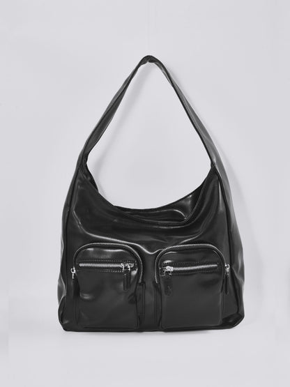 Vera – Vegan Leather Shoulder Bag with Dual Pockets
