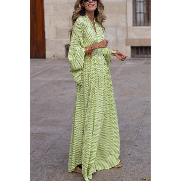 Luna - Flowy Long Women's Sleeve Dress