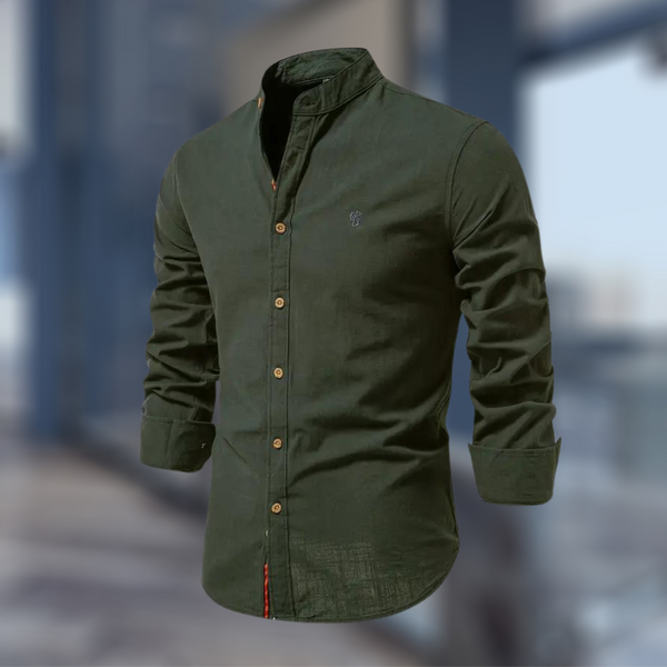 Men's Casual long-sleeve Polo Shirt