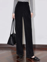Mila – Wide Pleated Women's Corduroy Pants