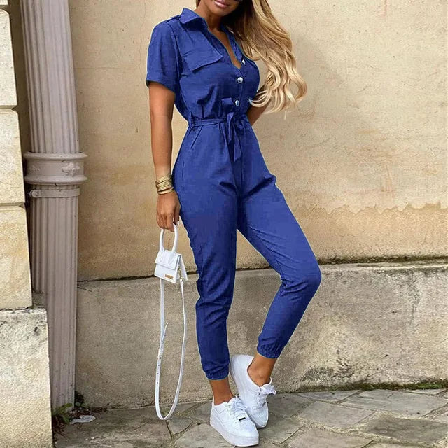 Tailed jumpsuit with adjustable waistband 6